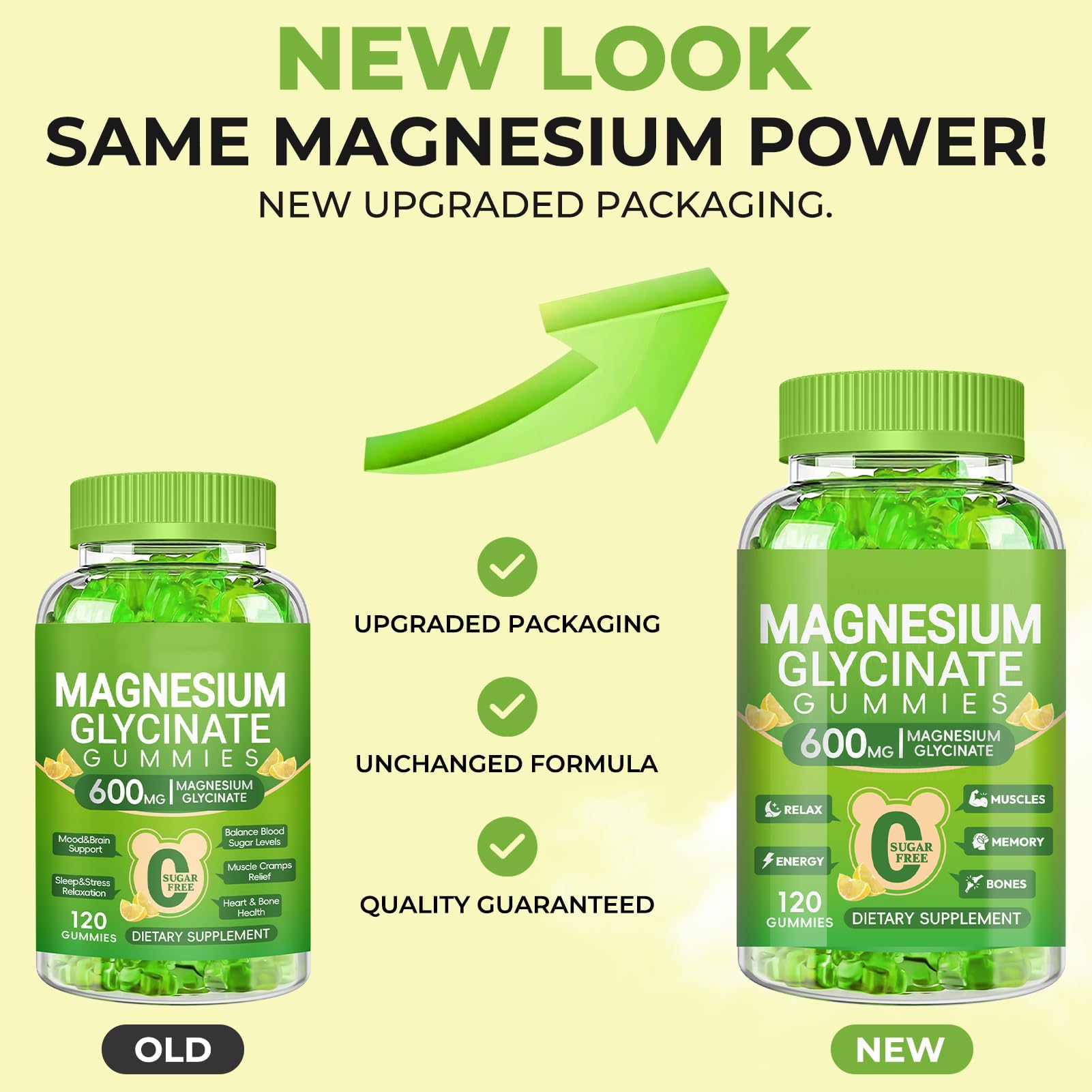 Cytona Magnesium Glycinate Gummies with fresh lemons