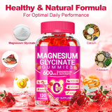 Cytona Magnesium Glycinate Gummies with fresh raspberries