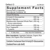 D'Adamo Deflect O supplement capsules bottle side view