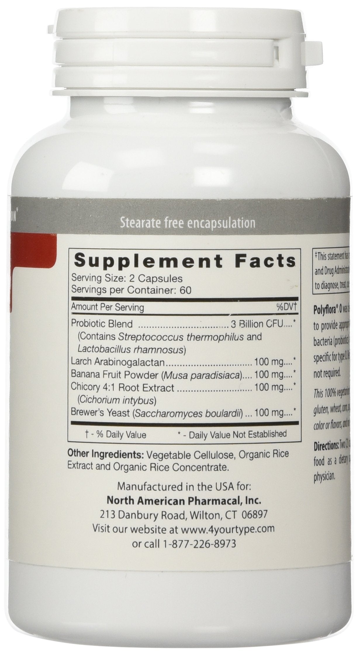 D'Adamo Probiotic Capsules bottle side view