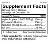 D'Adamo TypeZyme supplement capsule bottle with label