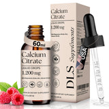 D L S Calcium Citrate Liquid Drops 1200mg front view