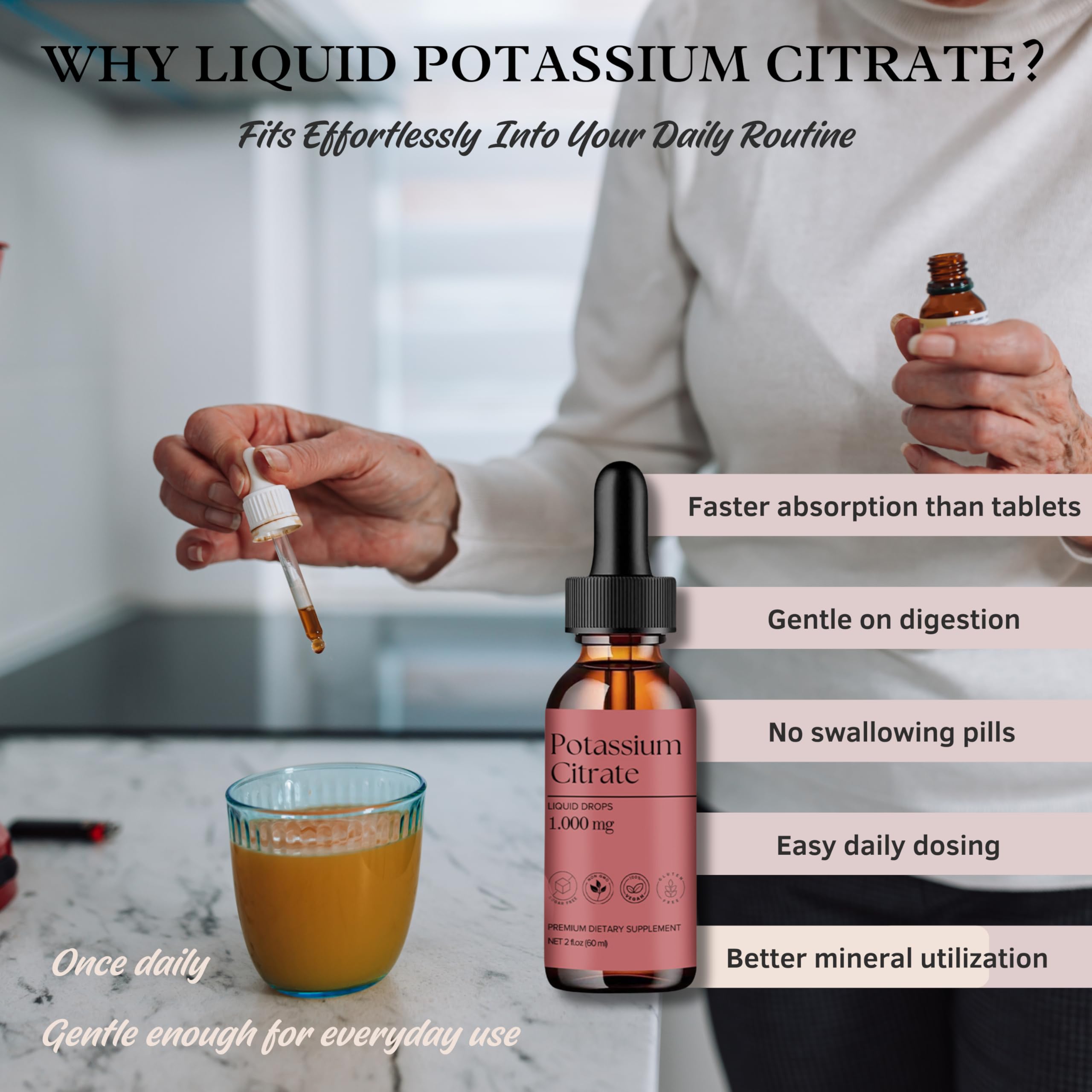 D L S Potassium Citrate Liquid 1000mg packaging details