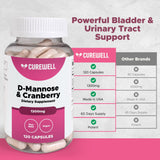 D-Mannose & Cranberry capsules in hand