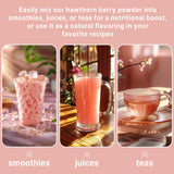 'D ORGANIC Hawthorn Berry Powder in a smoothie