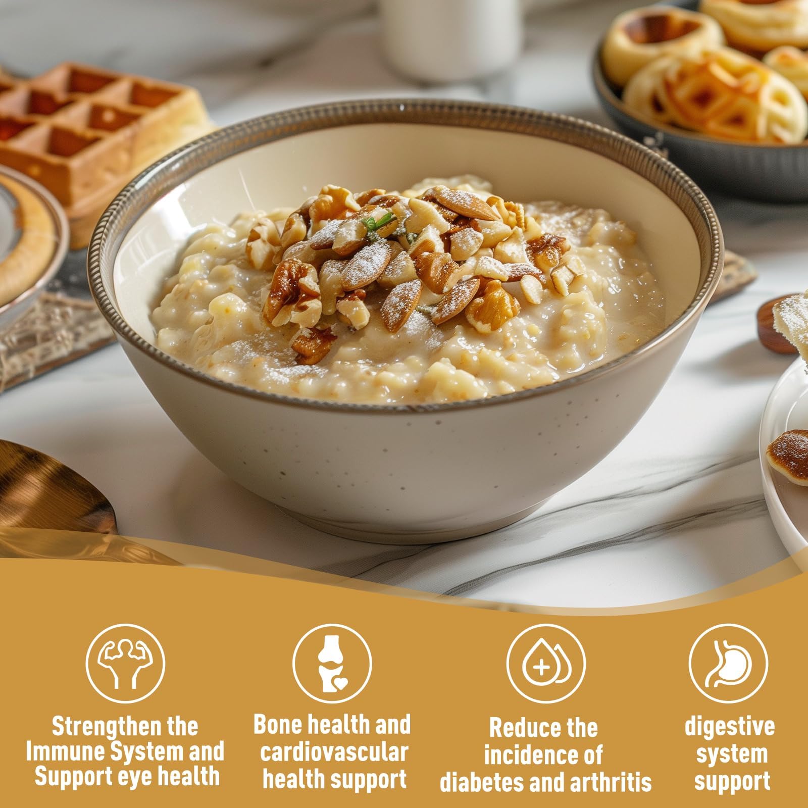 'D ORGANIC Herbal Supplement 454g in a kitchen setting