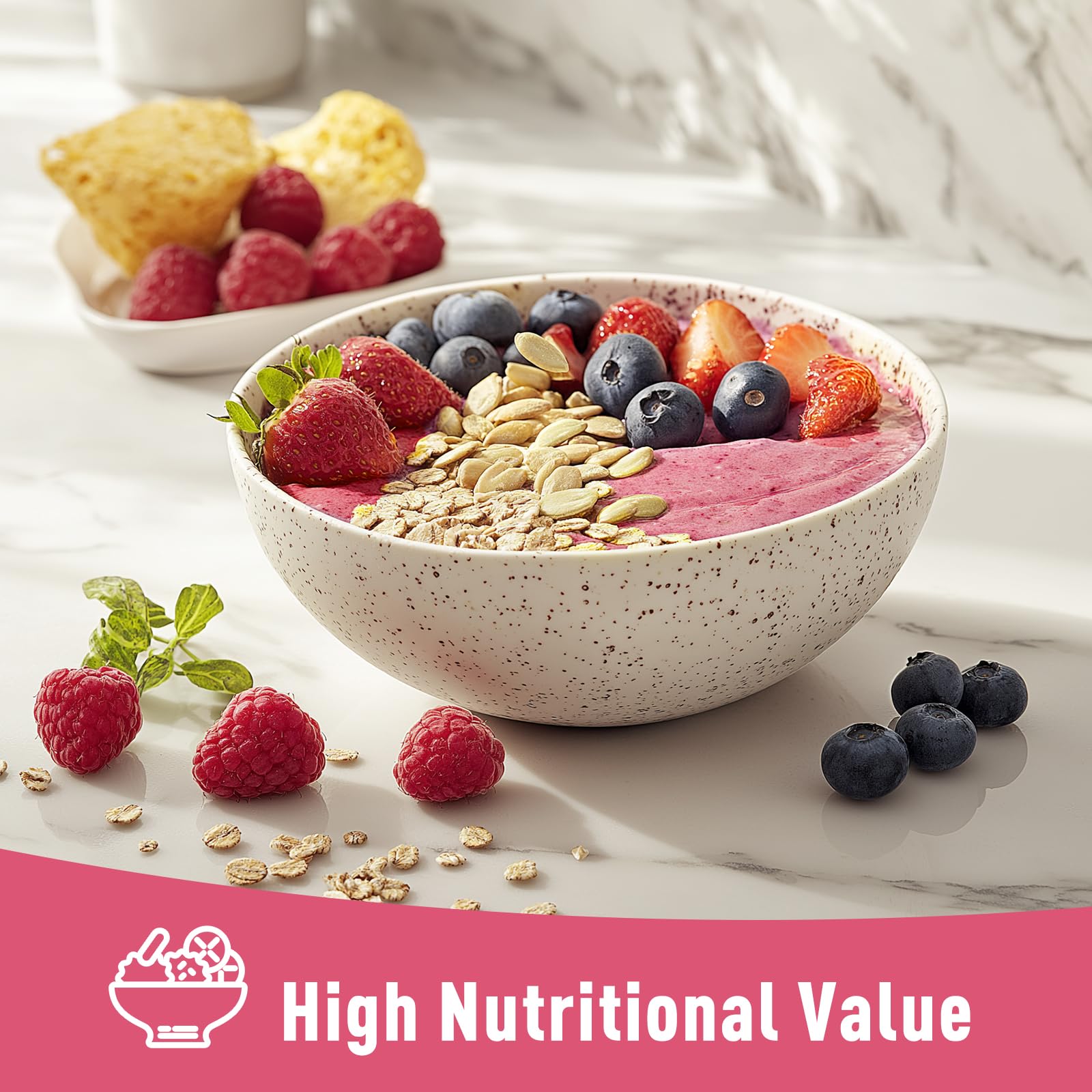 'D ORGANIC Herbal Supplement mixed in yogurt
