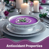 'D ORGANIC Organic Purple Potato Powder with ingredients