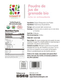 'D ORGANIC Pomegranate Juice Powder 454g packaging
