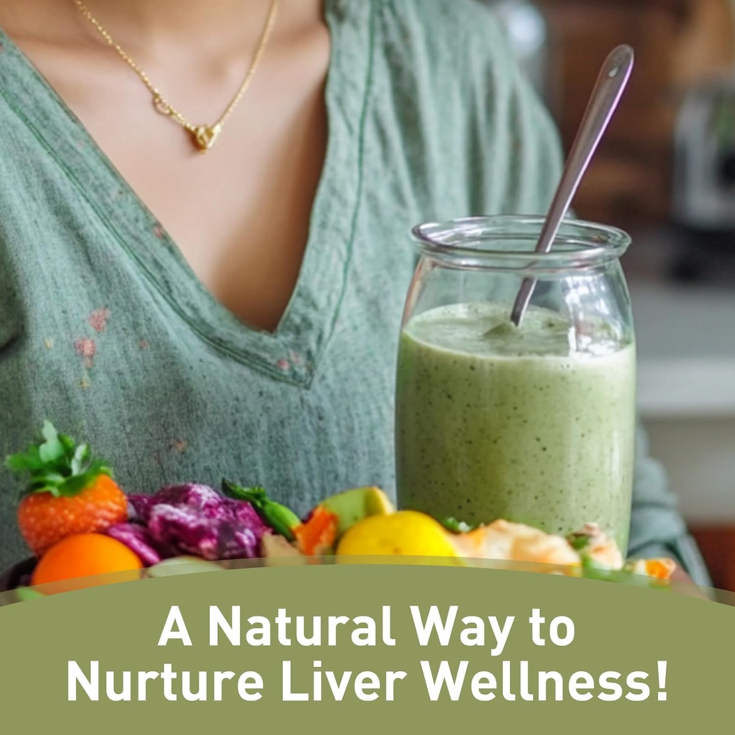 'D ORGANIC Spirulina Powder serving suggestion