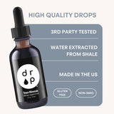 D R P Fulvic Acid Trace Mineral Complex bottle with measuring dropper