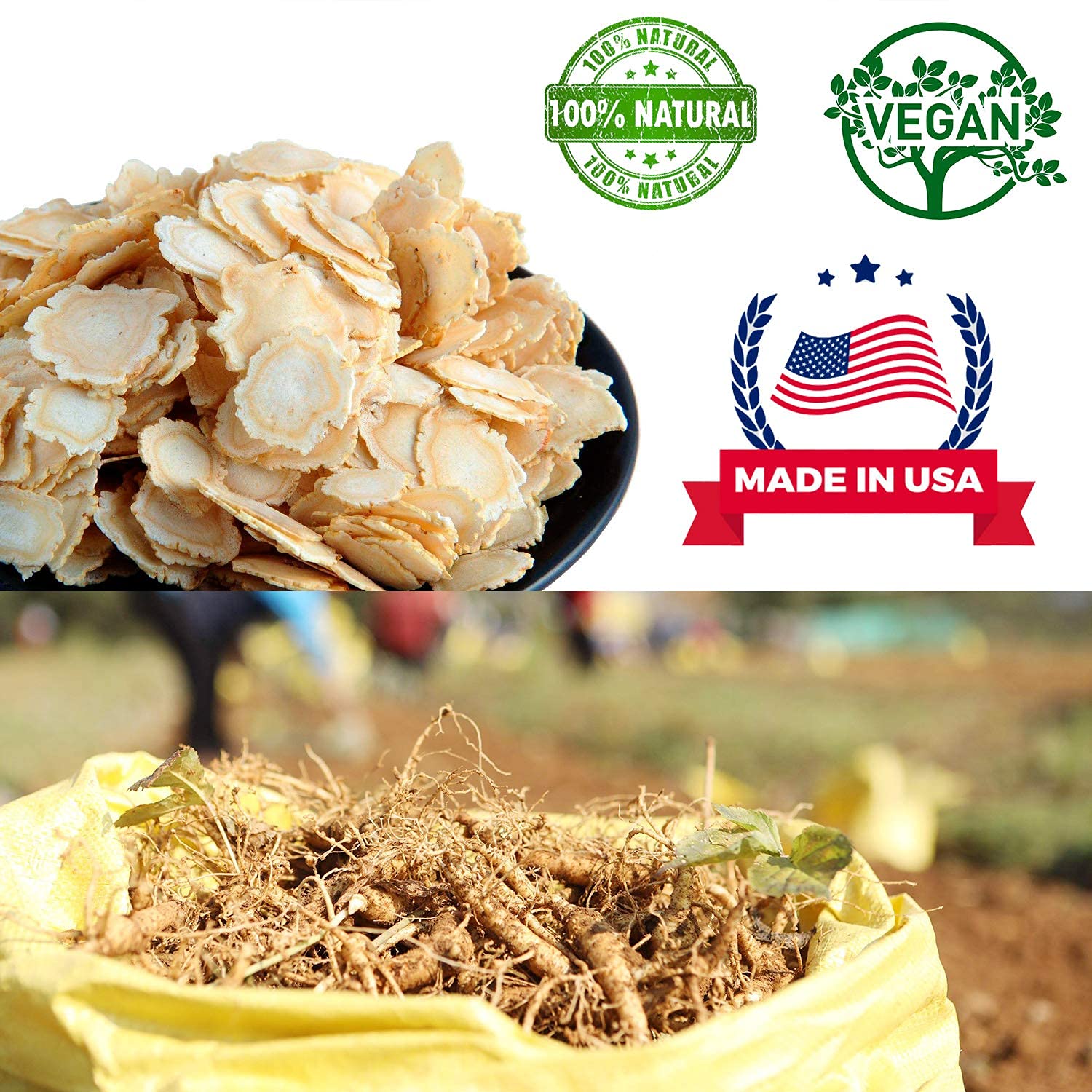 DABC OAK LAND Ginseng Slices with tea