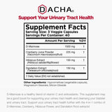 DACHA Cranberry D-Mannose supplement bottle side view