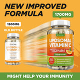 DACHA Liposomal Vitamin C side view showing capsule count