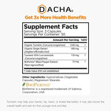 DACHA Turmeric Supplement bottle with label
