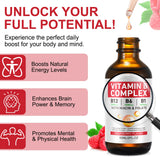 Daiasns B-Complex Liquid Drops 5000mcg back view with ingredients
