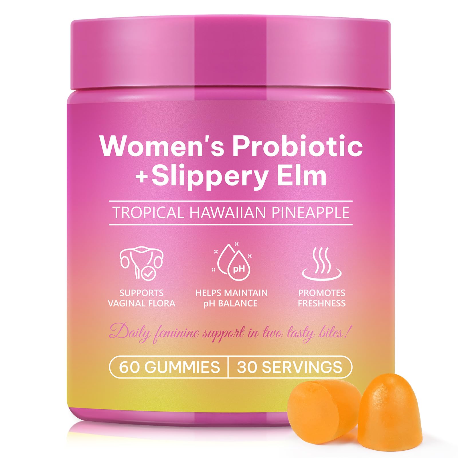 Daiasns Feminine Balance Gummies front view with packaging