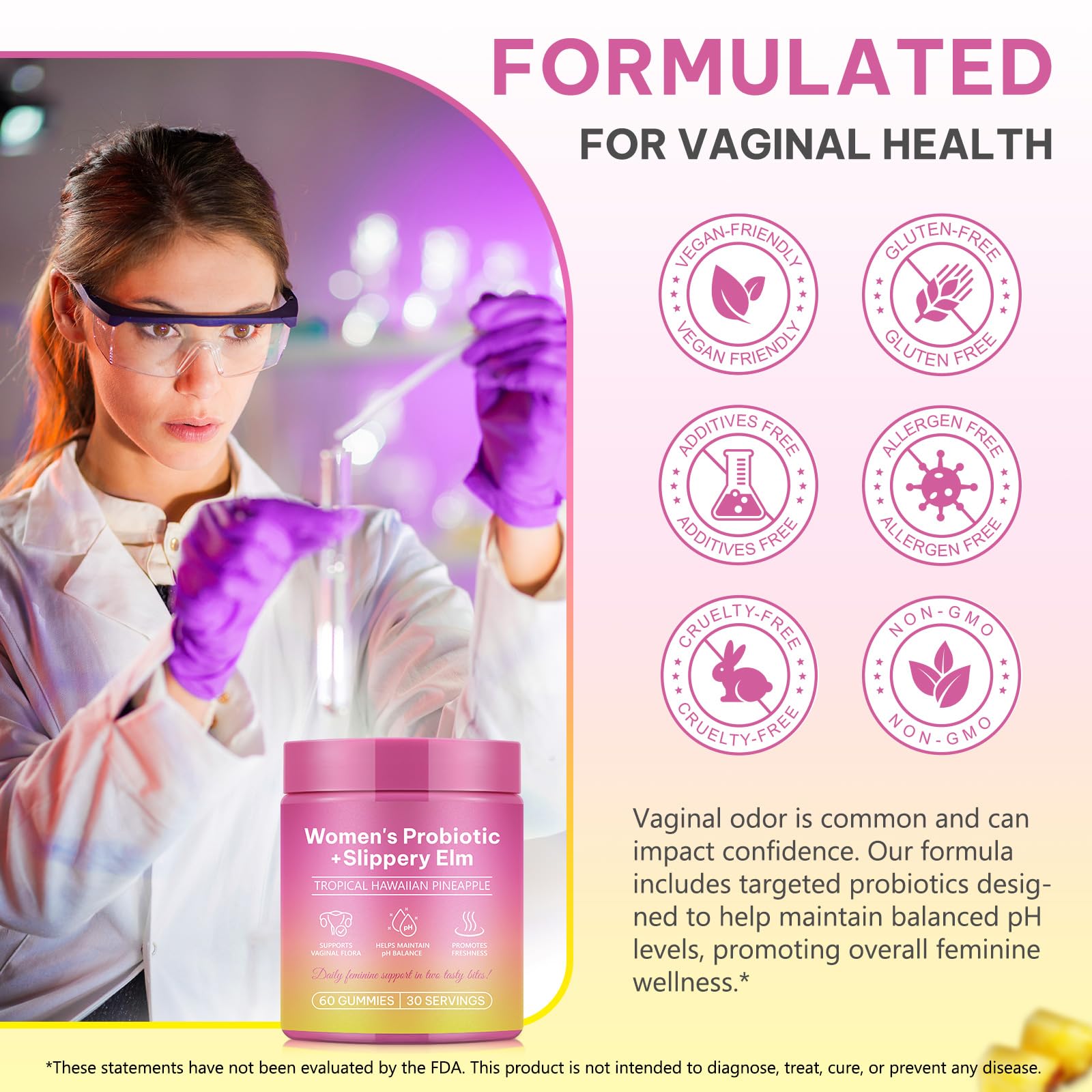 Daiasns Feminine Balance Gummies nutritional information