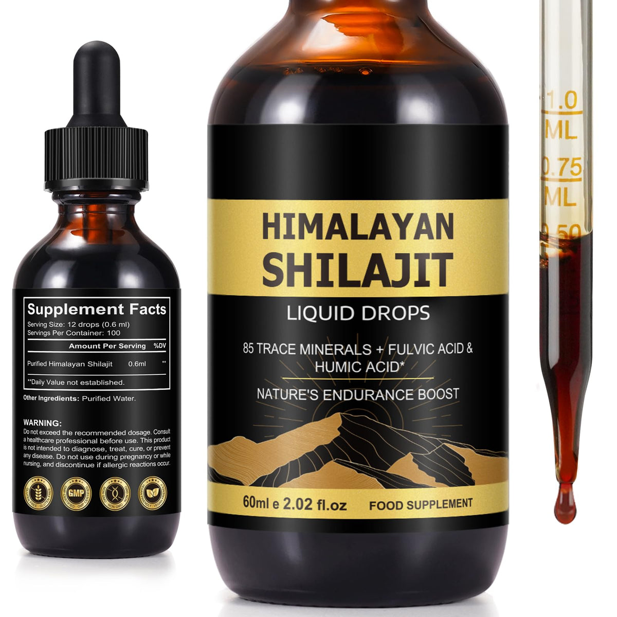 Daiasns Himalayan Shilajit Resin Drops 150g front view