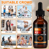 Daiasns Liquid Vitamin D3 & K2 Drops 5000 IU bottle with measuring dropper