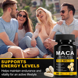 Daiasns Organic Maca Root Capsules 1500mg close-up of capsules