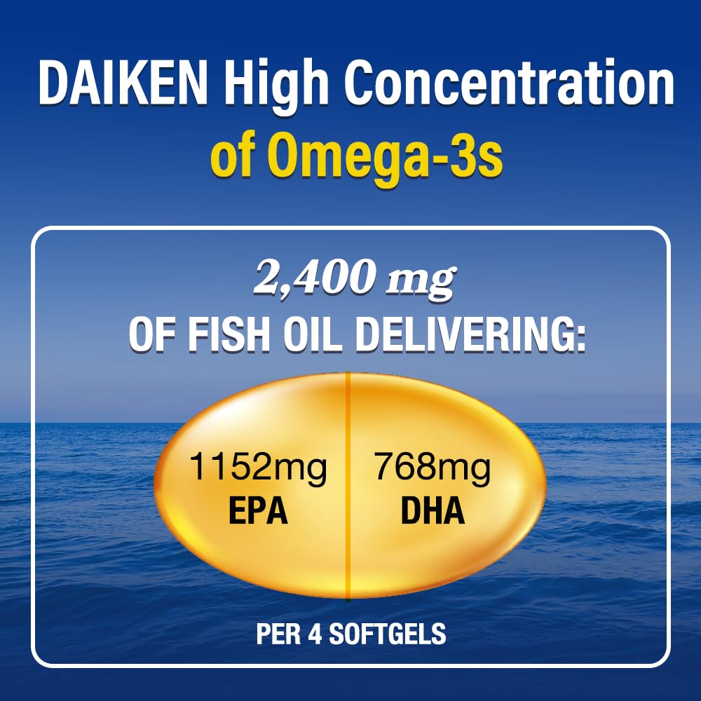DAIKEN Fish Oil Supplement 1200mg softgel capsule