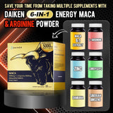 DAIKEN L-Arginine Supplement sachet opened with powder visible