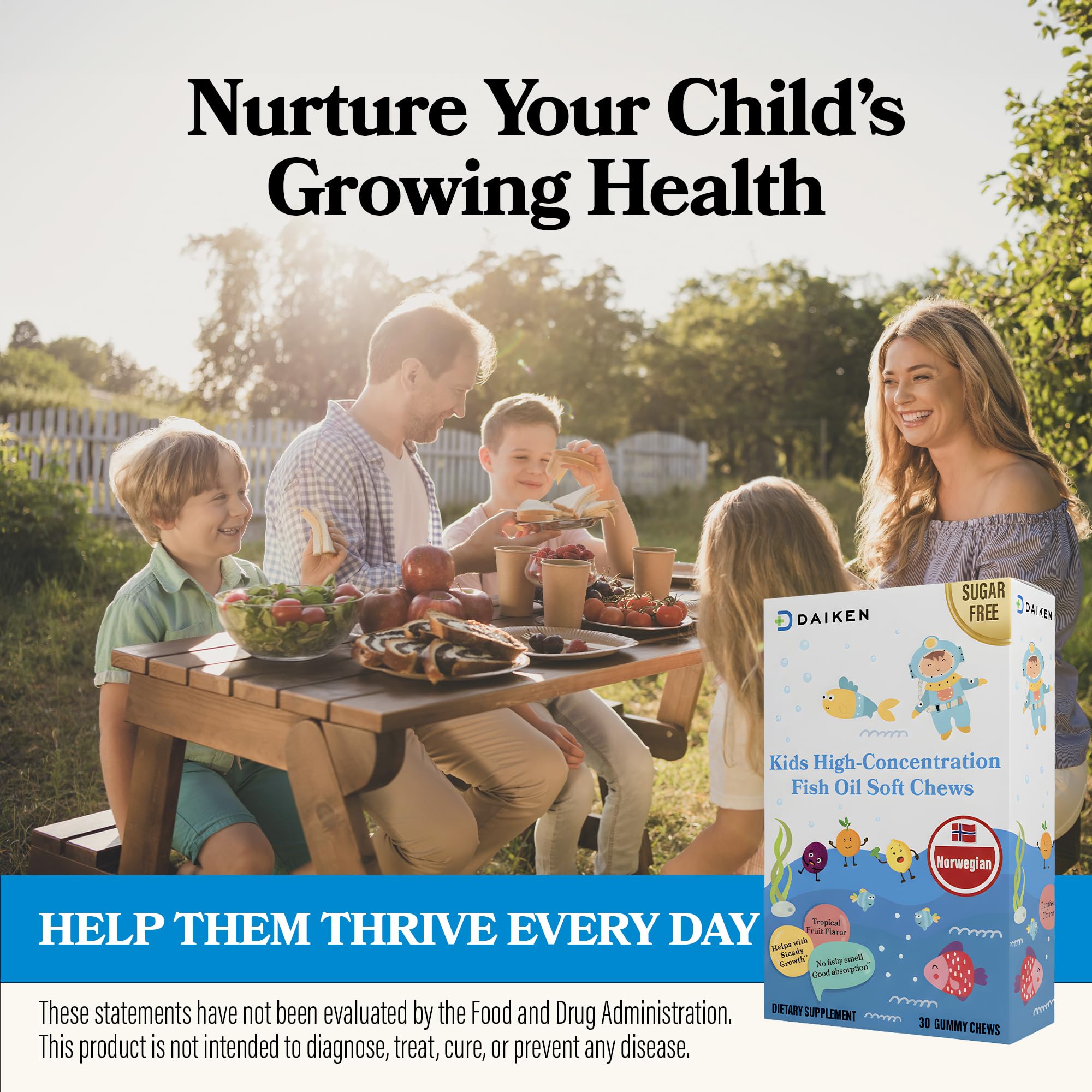 DAIKEN Omega-3 Fish Oil Gummies nutritional information