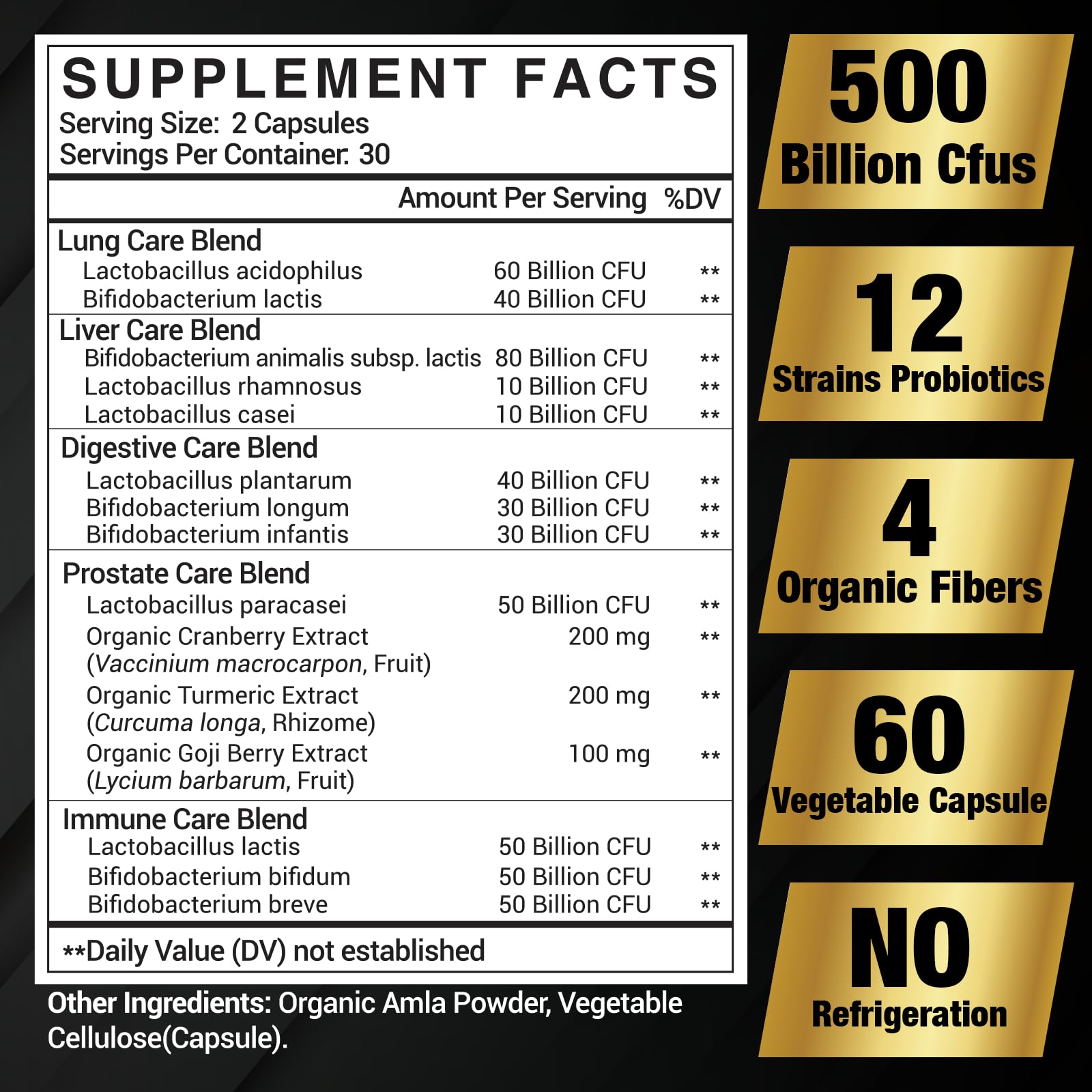 Dailanbu Men's Probiotic Supplement capsules close-up