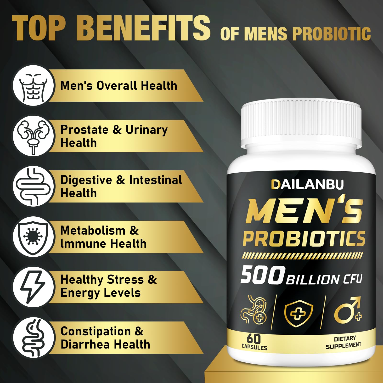 Dailanbu Men's Probiotic Supplement ingredients list