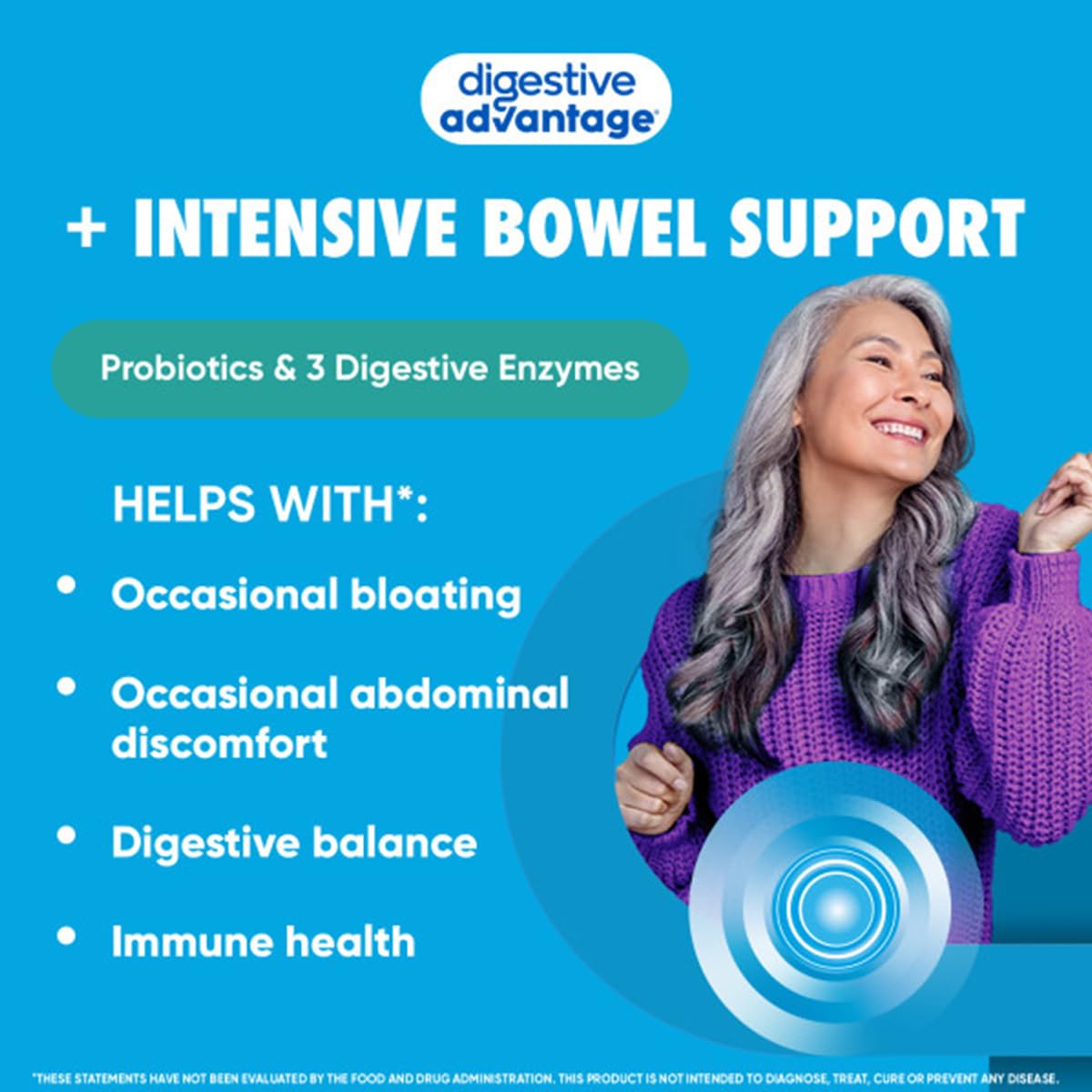 daily Advantage Daily Probiotics + Intensive Bowel Support in a lifestyle setting