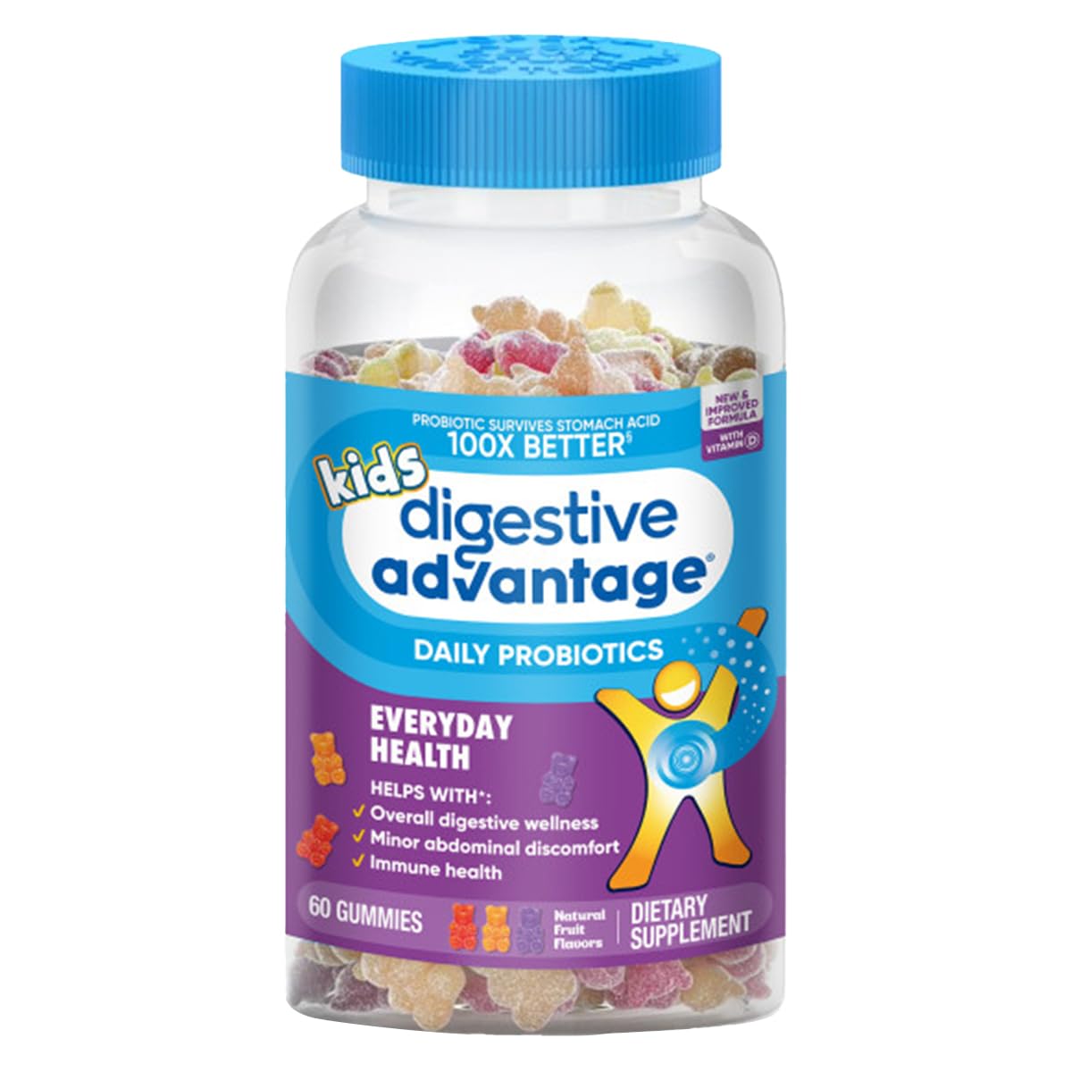 daily Advantage Kids Probiotic Gummies 60ct front view