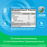 daily Advantage Prebiotic Fiber Gummies side view showing gummies