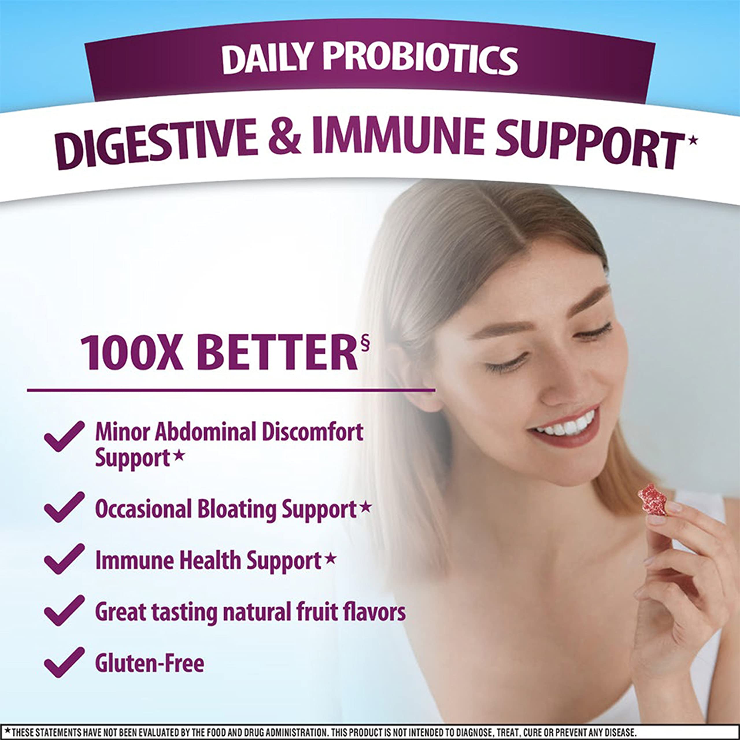 daily Advantage Probiotic Gummies superfruit flavour close-up
