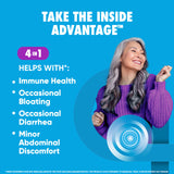 daily Advantage Probiotics capsules on a wooden table