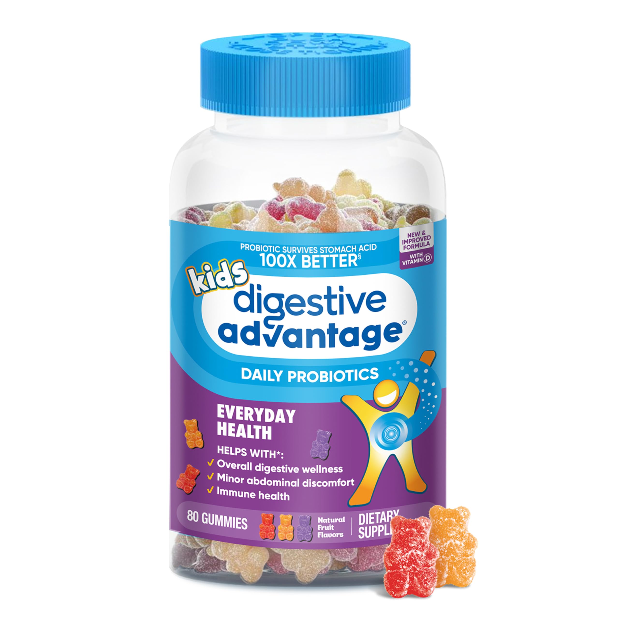 daily Advantage Probiotics Gummies for Kids front view