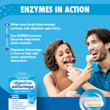 daily Advantage Probiotics + Lactase daily Enzymes 96ct side view