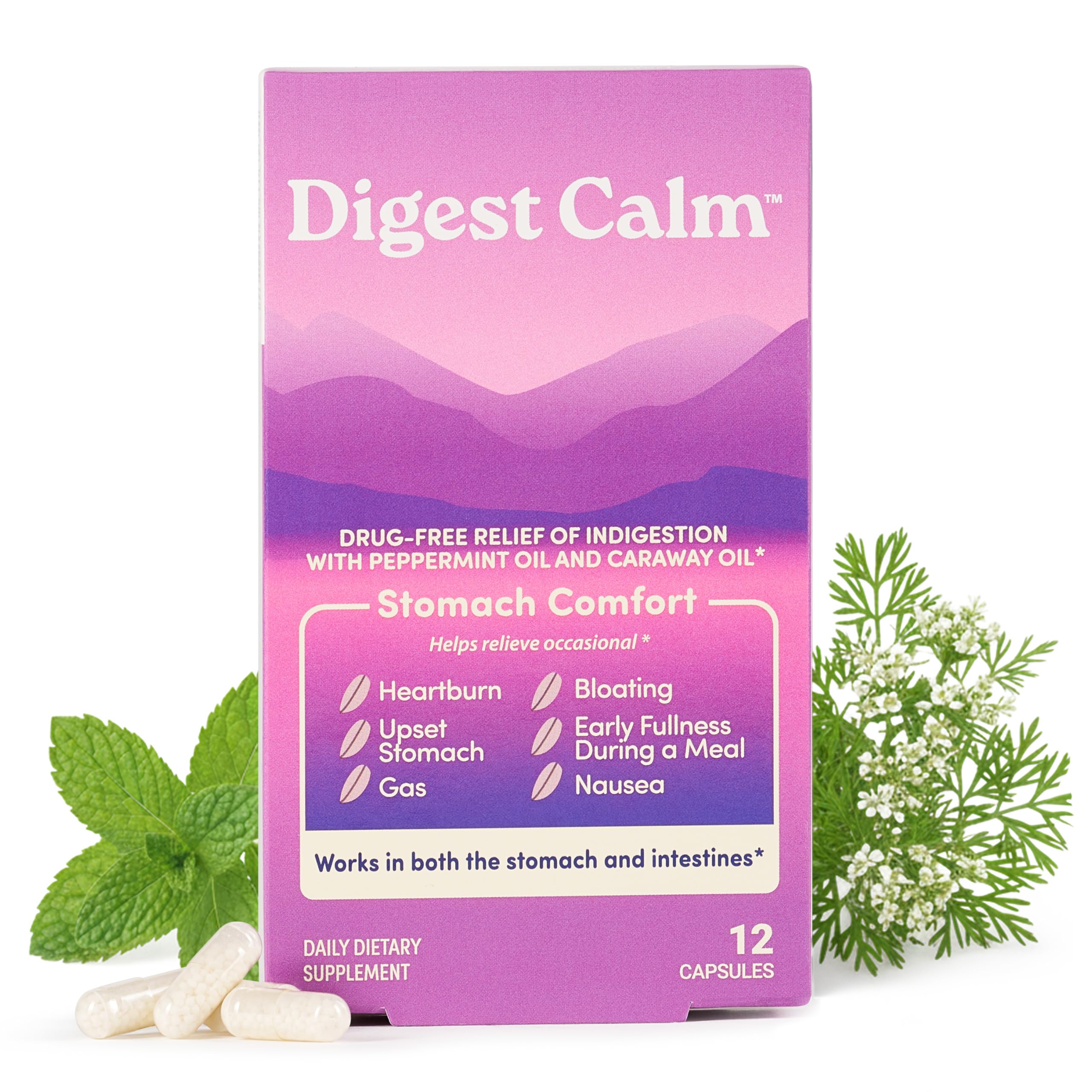 daily Calm daily Supplement 60 Capsules front view