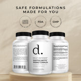 Daily Defense Saw Palmetto Capsules with green leaves