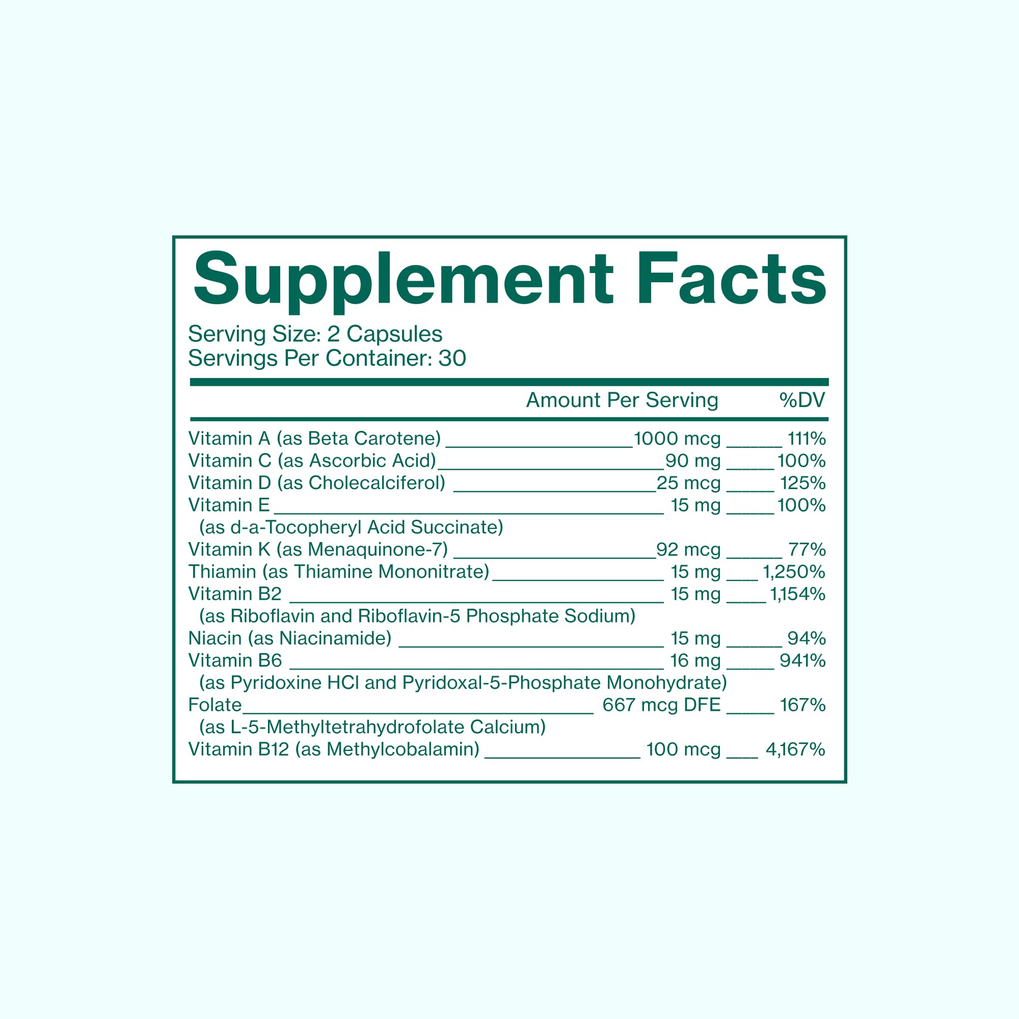 Daily Love Multivitamin and Big Brain Probiotics side by side