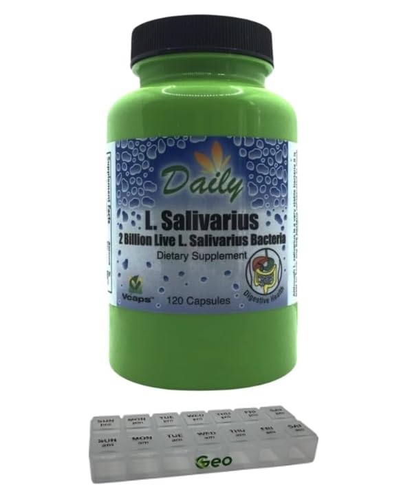 Daily Manufacturing L-Salivarius Probiotic Supplement capsule close-up
