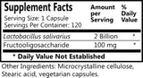 Daily Manufacturing L-Salivarius Probiotic Supplement delayed-release capsule
