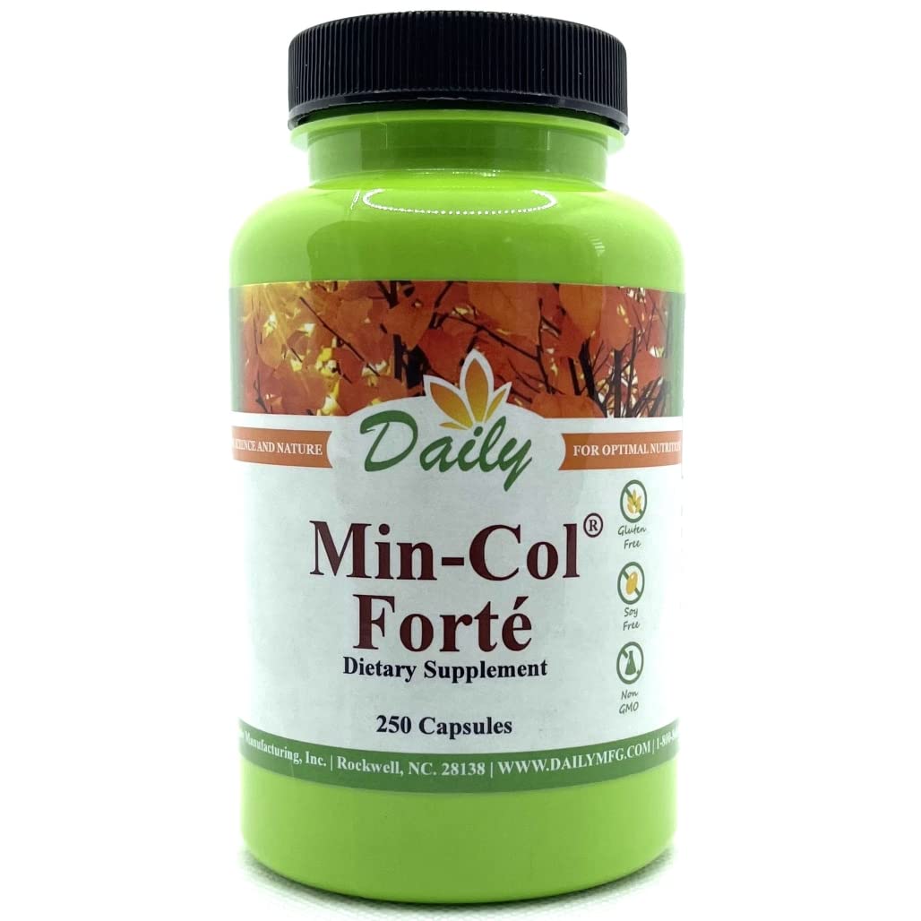 Daily Manufacturing Min-Col Forté Calcium Supplement bottle front view