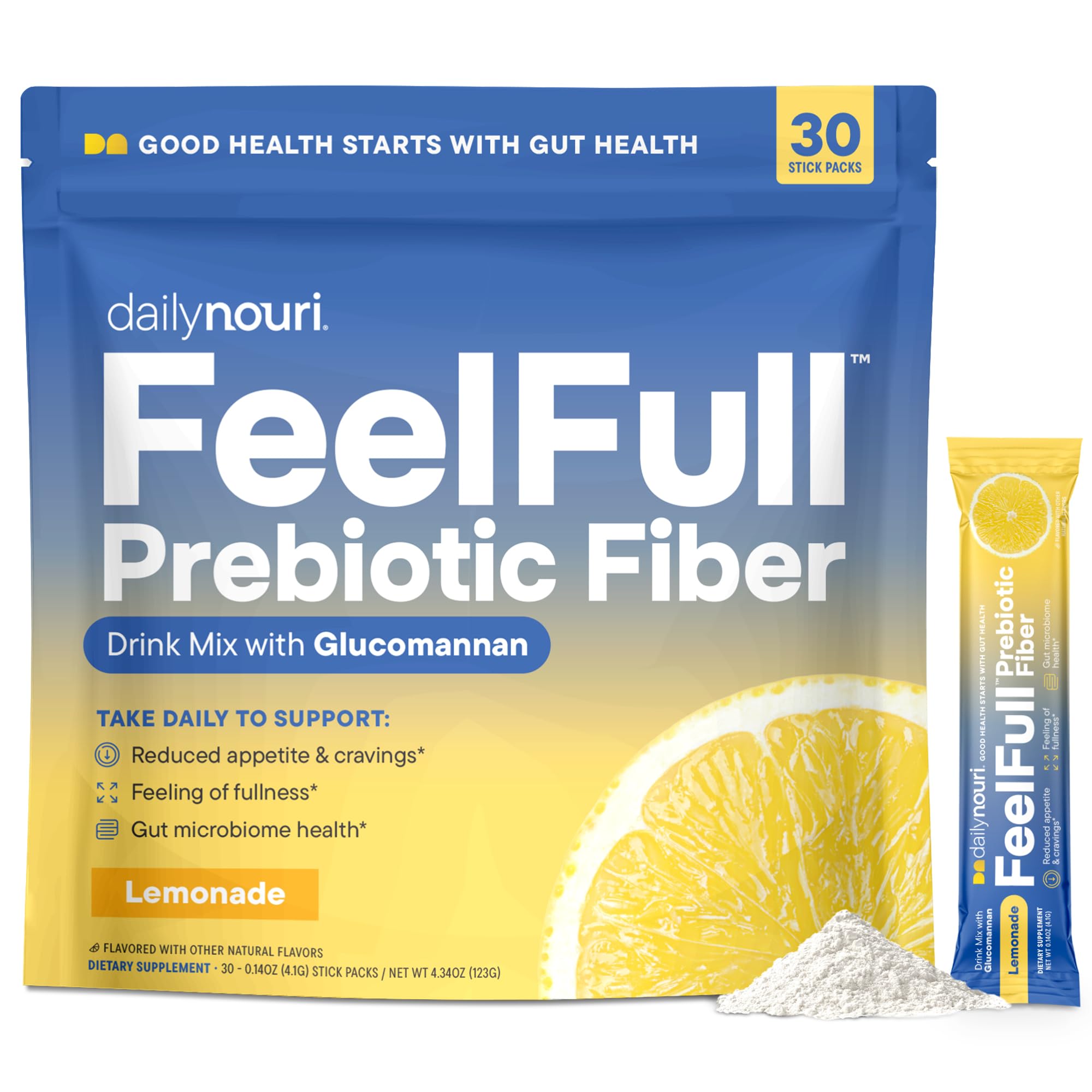 Daily Nouri Probiotic Supplement 30 stickpacks front view