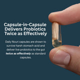 Daily Nouri Probiotic Supplement for Men capsule close-up