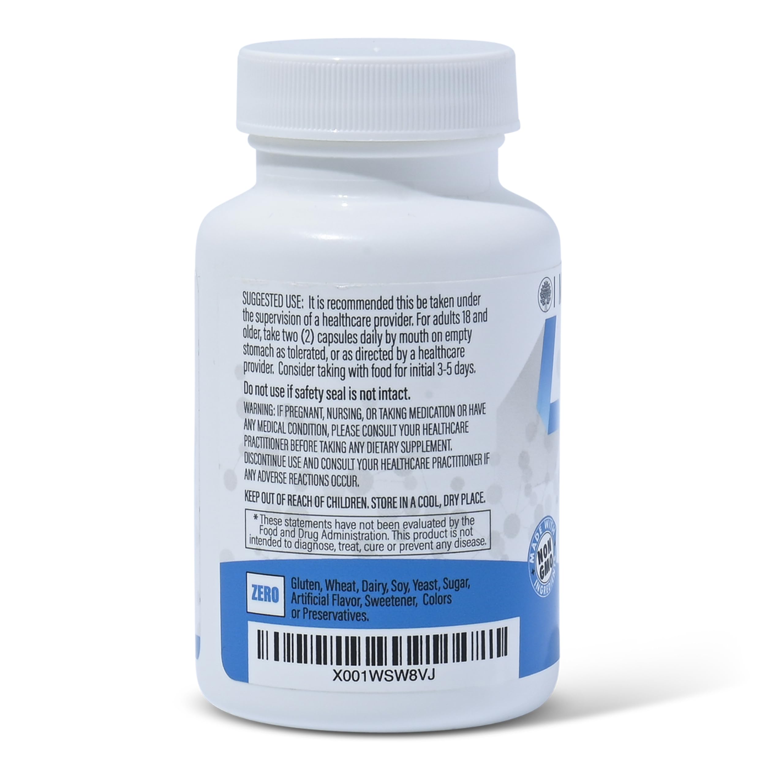 daily wellness Alpha Lipoic Acid supplement capsules with a glass of water