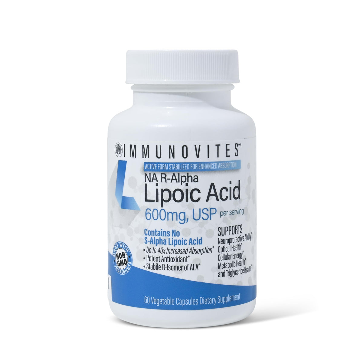 daily wellness Alpha Lipoic Acid supplement front view packaging
