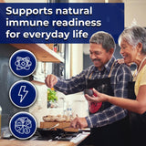 daily wellness Beta Glucan Supplement back view showing ingredients