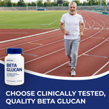 daily wellness Beta Glucan Supplement top view of open bottle