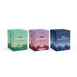 daily wellness blend tea packaging featuring adaptogens and botanicals